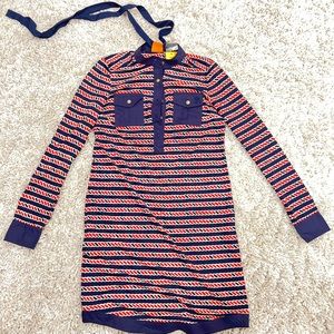 Tory Burch red, black and white Extra Small Suzette dress.